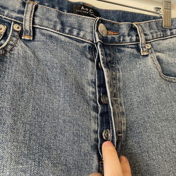 APC A Petite New Standard Men’s Slim Fit Jeans in Stonewash Size 33 x 33 - Picture 4 of 8